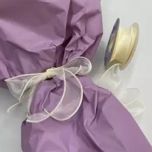 공예 선물 포장 오간디 실루엣 펄 리본끈 아이보리