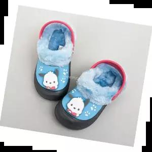 털신발 포차코 풋팅 방한 샌들 캐릭터 아동 털신 겨울슬리퍼