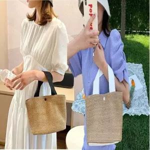 미니백 토트백 작은 라탄 여자 여름 나들이 손가방