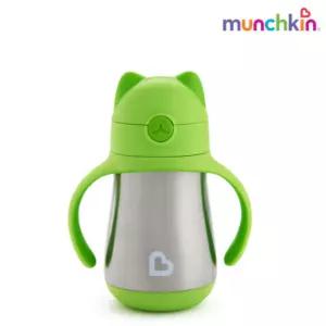 스엔코샵 아기 물컵 텀블러 빨대컵 보냉 먼치킨 그린 BNS