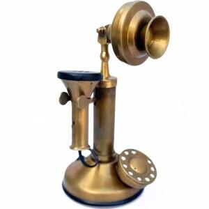 앤티크 미니어처 빈티지 로터리 다이얼 오피스 캔들스틱