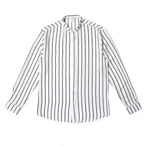 깔끔 차이나 카라 스트라이프 남자 셔츠 카치온 소재 WD38B45