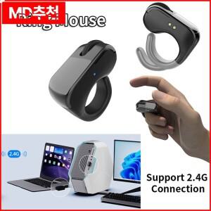 내구성 있는 링 마우스 블루투스 2.4G 듀얼 모드 광범위 호환 리모컨 셀카 스캔 짧은 비디오 음성 노트북