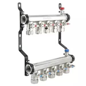 기름 온수 유량 엑셀배관 밸브 보일러분배기4구 가스
