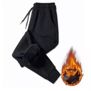 남자와이드팬츠 밴딩 융털 겨울 남성기모바지 조거 WD66FF1