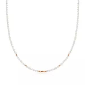 [비앤비골드] 14K 골드 세이스 컷팅볼 진주 목걸이 CHN41130