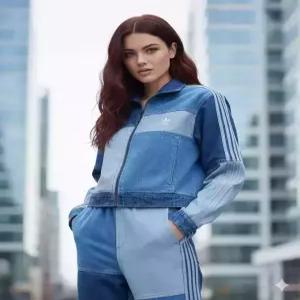 adidas (x크세니아) 트랙탑 - 데님 IU2464