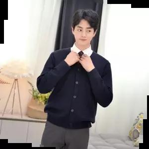 고등학교교복 GBM 보풀방지 네이비 교복 가디건 (남자)