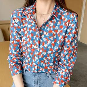 [패션시그널]리프프린팅 셔츠블라우스 665659