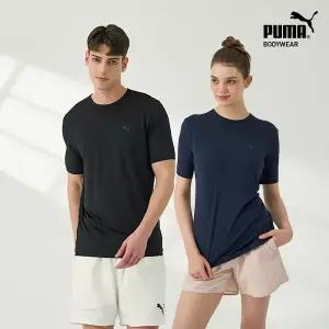 매장정품 푸마 11 고신축 쿨링메쉬 반팔티셔츠 유니 블랙네이비 1724383