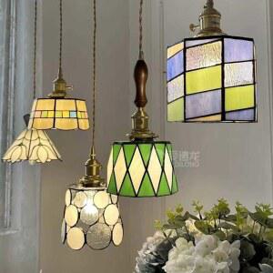 스테인글라스조명 녹색 엔틱 식탁 거실장스탠드 럽풍 롱스탠드 거실 플로어 무드등