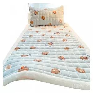 기숙사침대커버 패드 침구 두꺼운 면 접이식 겨울용 매트 만화 싱글 토퍼 1인용