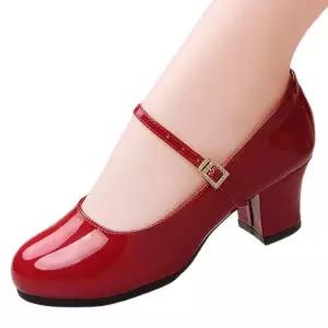 여성댄스구두 라인댄스화 스포츠댄스 여자 공연 볼륨댄스 탱고 스웨이드바닥 성인 살사