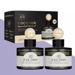 코코도르 빅우드볼 차량용 디퓨저 프리지아앤페어향 130ml 2개입 프리미엄 자동차 방향제