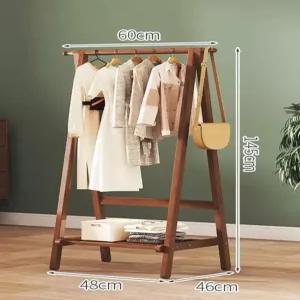 원목 행거 옷걸이장 작은 이동식 스탠드 조립형 현관 스탠딩옷걸이 미니 자취방 원룸