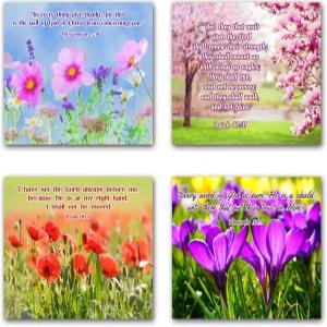 바이킹글로벌 8x10 성경에서 기독교 영감을 주는 벽 장식 포스터를 인용합니다. 액자에 넣지 않은 포스터