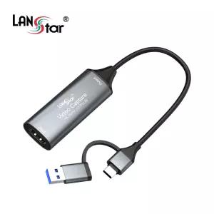 랜스타 LS-UHCAP 4K 60Hz HDMI to USB A/C 캡쳐보드