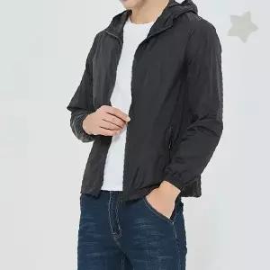 남녀공용 경량 후드 집업 바람막이 점퍼 봄가을 야외활동 데일리 아우터