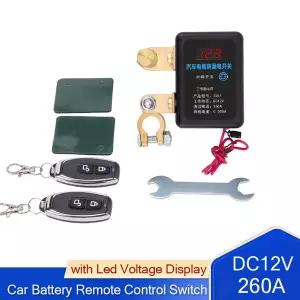 260A 원격 배터리 차단 스위치 DC 12V 배터리 킬 스위치 자동 전원 차단 자동차 트럭용 원격 제어