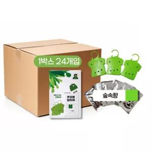 옷장용 탈취제 숲속향 3P 한박스 24개입 냄새제거 실내 다용도 실내용 제거 옷제 섬유