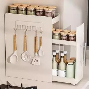 위 서랍장 소금 양념 보관함 선반 커피장 접시장