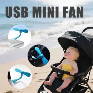 USB 소형 선풍기 파워 뱅크 노트북 PC AC 충전기용 유연하고 구부릴 수 있는 휴대용 미니 선풍기 여름용