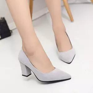 [라일리] Rly 여성 뾰족앞코 스웨이드 하이힐 스틸레토 펌프스힐