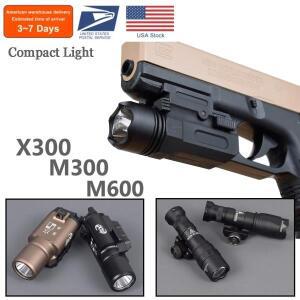 미국 창고 X300 울트라 전술 무기 라이트 권총 총 Surefire 스카우트 손전등 글록 CZ-75 SP01