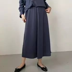 빅사이즈 601 우아한무지플레어스커트 DBAV077