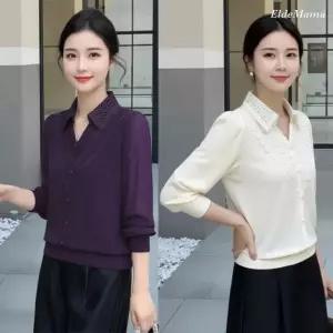 [엘드마마] 레이스카라 블라우스 2종