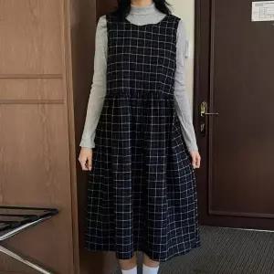 [하프클럽/셀러허브_여성트랜드패션]빅사이즈 601 체크두줄끈나시원피스 DYP