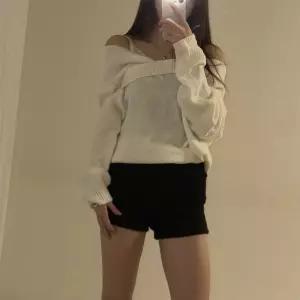 여자 모헤어 퍼쇼츠 핫팬츠 겨울 헤어리 양모 반바지