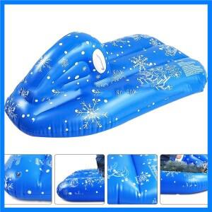 PVC 눈송이 모양 풍선형 스노우 튜브 고강도 눈썰매 간편하게 팽창 가볍고 휴대 가능 야외 겨울 스키용
