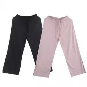 여성용 밴딩 통바지 옆트임 캐주얼 츄리닝 트레이닝 팬츠