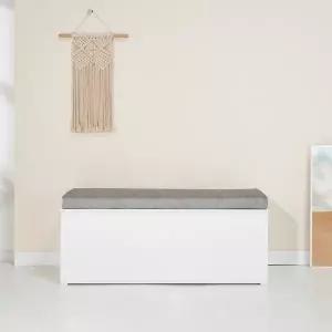 동서가구 루엔 1200 벤치 수납의자 방석 세트 DF924872