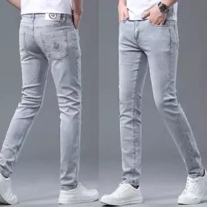 남성 청바지 데님팬츠 슬림스판 청바지 봄여름가을용
