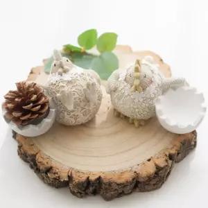 꼬꼬 홀더 2p set인테리어 소품 장식 데코 인형 달걀 모형 깨진 닭피규어 수납 수납용 미니어처