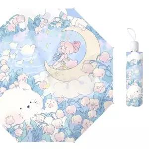 우산 굿즈 예쁜 겸 방수 자동 양산 양 3단-WFIZC3D