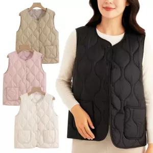 누빔 조끼 패딩 경량 여성 남자 겨울 여행 깔깔이 여성누빔조끼 할머니조끼