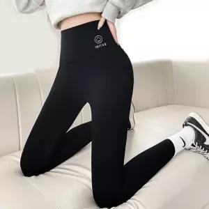 여자 하이웨스트 슬림핏 사이드 로고 포인트 레깅스스타킹 바이커 여성쿨 하이 팬츠 쿨링 타이즈 얇은 등산