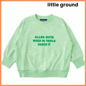 [리틀그라운드8] 데님인더박스(76111-334-02)레터링스웨트셔츠/아동 맨투맨 간절기 데일리 선물 신학기 봄