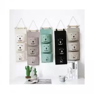 [골드스마일]패브릭 소재 벽걸이 수납포켓 정리함