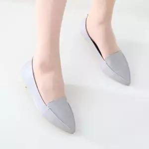 여성 기본템 베이직 뾰족코 발편한 낮은굽 로퍼 단화Y