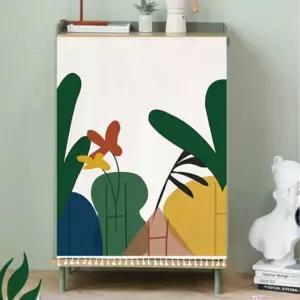 덮개 커튼 가림 패브릭 찍찍이 막 현관 선반 문앞 수납장 창문 천 주방