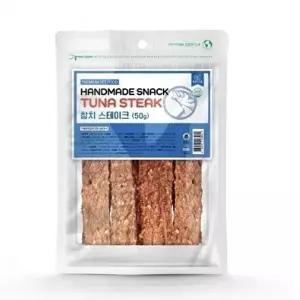 고품질 좋은친구들 수제간식 스테이크 50g (참치) (강아지 간식) 강아지 애완용품 애완간식 WFIYS0B