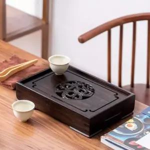 원목 차 다기 받침대 물받이 트레이