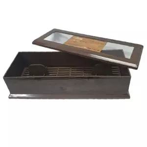 B옹이 나무무늬 업소용 수저함 투명