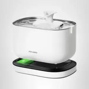 PETLIBRO 무선 고양이 분수 충전식 배터리 작동 애완동물 조용한 펌프 스테인리스 트레이 이지 클린 BPA