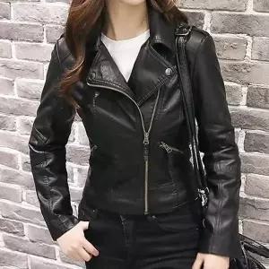 가죽자켓 일상템여자 라이더자켓 레더 블루종 RIDER05 트렌디