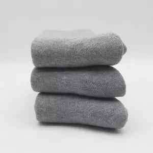 [하프클럽/]무지 여성용 기모양말 장목양말 연그레이 3켤레